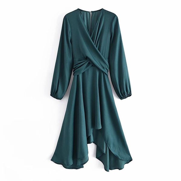 casual dresses yenkye elegant women vintage dark green lace up dress v neck long sleeve asymmetric ladies midi vestido, Black;gray
casual dresses yenkye elegant women vintage dark green lace up dress v neck long sleeve asymmetric ladies midi vestido, Black;gray
