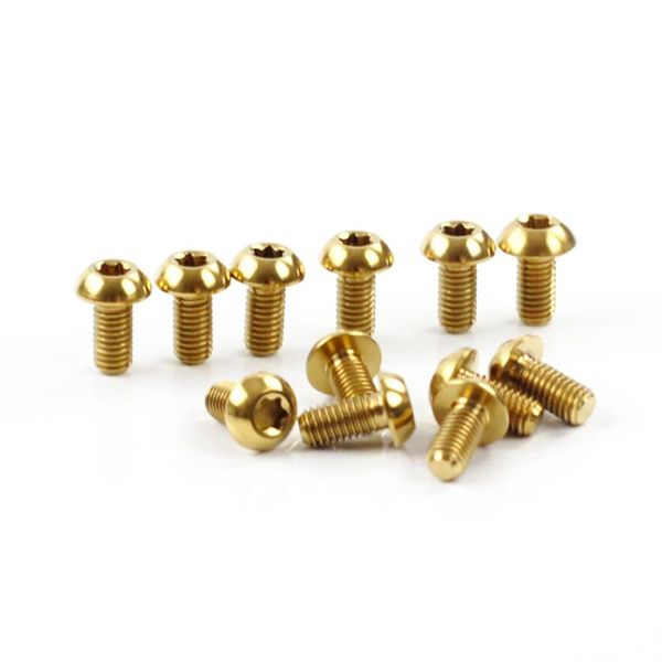 bike brakes 12pcs titanium ti bicycle rotor disc brake bolts torx t25 screws fastener m5 x 10mm rainbow golden color
bike brakes 12pcs titanium ti bicycle rotor disc brake bolts torx t25 screws fastener m5 x 10mm rainbow golden color