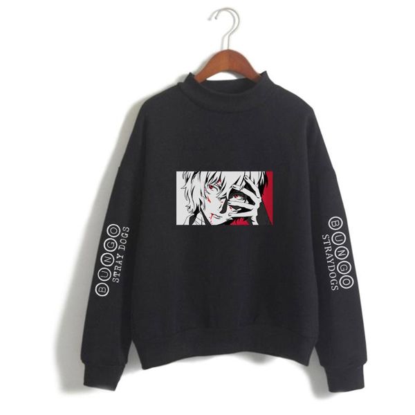 bungo stray dogs casual pullovers turtleneck loose hoodie sweatshirt all-match leisure spring long sleeve lady clothes women's hoodies, Black
bungo stray dogs casual pullovers turtleneck loose hoodie sweatshirt all-match leisure spring long sleeve lady clothes women's hoodies, Black