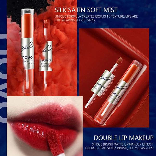 double-head lip stick matte non-stick cup gloss 2-in-1 long lasting multi-colors liquid lipstick makeup cosmetics tslm1
double-head lip stick matte non-stick cup gloss 2-in-1 long lasting multi-colors liquid lipstick makeup cosmetics tslm1