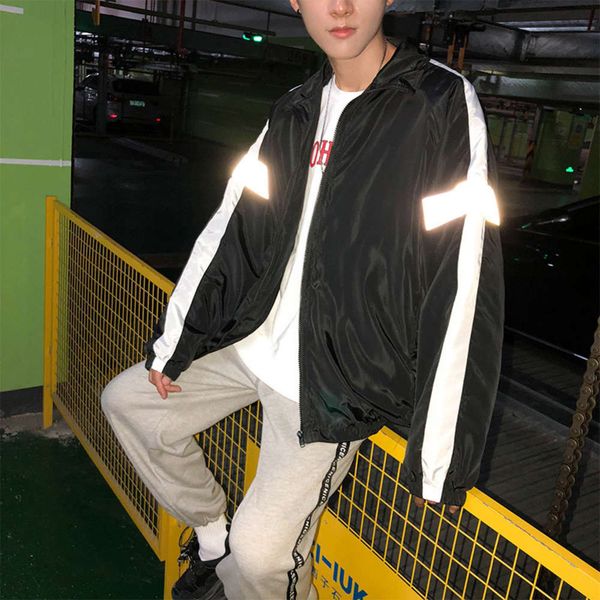 autumn light-emitting night light storm windbreaker trend 3m reflective clothes students and fluorescent coats men women, Black;brown
autumn light-emitting night light storm windbreaker trend 3m reflective clothes students and fluorescent coats men women, Black;brown