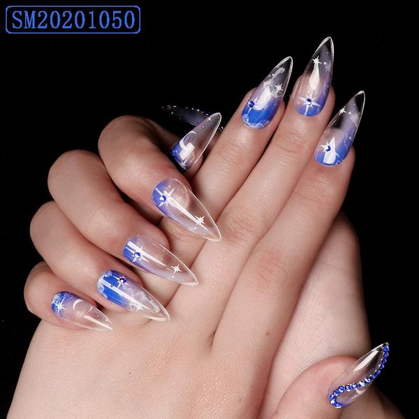 false nails 24pcs fake with glue star moon print blue rhinestones inlaid removable long paragraph press on designs to, Red;gold
false nails 24pcs fake with glue star moon print blue rhinestones inlaid removable long paragraph press on designs to, Red;gold
