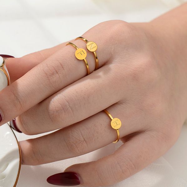 fashion women stainless steel letter ring stainless steel ring ladies finger couple jewelry friend, Slivery;golden
fashion women stainless steel letter ring stainless steel ring ladies finger couple jewelry friend, Slivery;golden