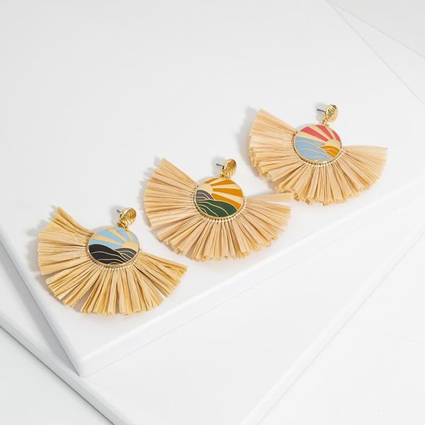 dangle & chandelier jaeeyin arrivals autumn big statement raffia tassel enamel seaside jewelry ear ring bohemian stud earrings country, Silver
dangle & chandelier jaeeyin arrivals autumn big statement raffia tassel enamel seaside jewelry ear ring bohemian stud earrings country, Silver