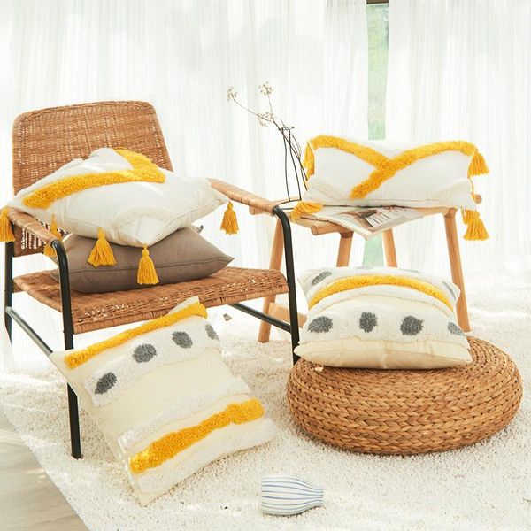 30*50/45*45cm morocco bohemian yellow tufted nordic style waist pillow case cushion cover (no core)
30*50/45*45cm morocco bohemian yellow tufted nordic style waist pillow case cushion cover (no core)