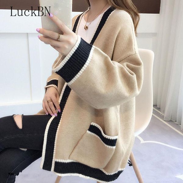 women's knits & tees cardigan knitted korean fashion stripe wool sweater women autumn winter long sleeve v-neck casual knitwear coats f, White
women's knits & tees cardigan knitted korean fashion stripe wool sweater women autumn winter long sleeve v-neck casual knitwear coats f, White
