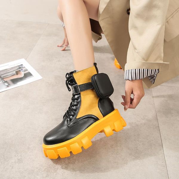 boots 2021 chunky fashion pocket platform women ankle female sole pouch botas mujer plus size, Black
boots 2021 chunky fashion pocket platform women ankle female sole pouch botas mujer plus size, Black