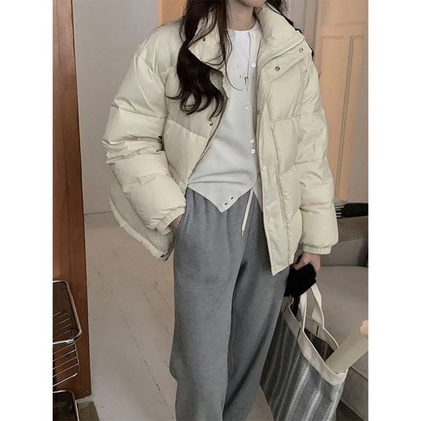 tg white duck stand collar down female 2021 winter new korean thickened warm bread et 16305, Black
tg white duck stand collar down female 2021 winter new korean thickened warm bread et 16305, Black