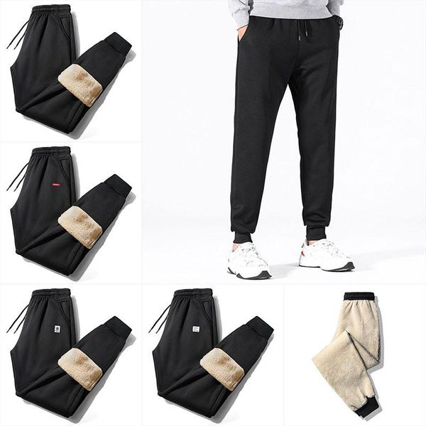 men's pants winter sweatpants super warm thick cashmere trousers for men fleece male long outdoors female plus size, Black
men's pants winter sweatpants super warm thick cashmere trousers for men fleece male long outdoors female plus size, Black