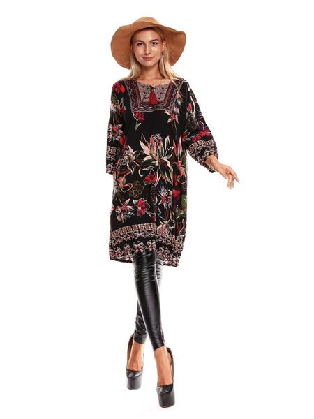 casual dresses donsignet fashion women's dress summer round hedging printing loose plus size three-quarter sleeve clothing, Black;gray
casual dresses donsignet fashion women's dress summer round hedging printing loose plus size three-quarter sleeve clothing, Black;gray