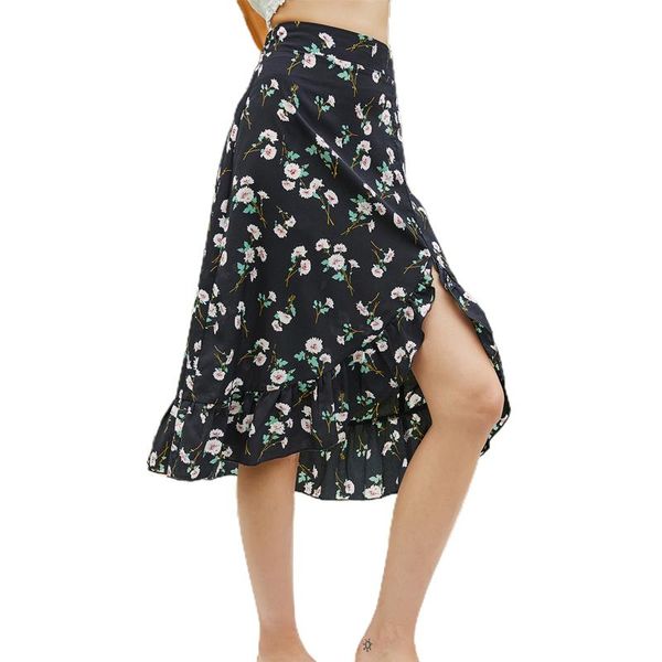 skirts women floral print midi skirt female elastic high waist fashion irregular hem for shopping daily wear, Black
skirts women floral print midi skirt female elastic high waist fashion irregular hem for shopping daily wear, Black