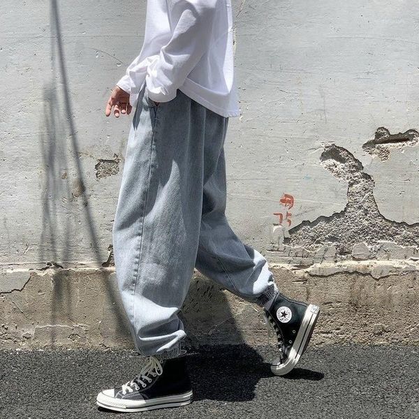 women's jeans women elastic waist korean style chic trendy streetwear plus size female bottom spring fall leisure, Blue
women's jeans women elastic waist korean style chic trendy streetwear plus size female bottom spring fall leisure, Blue