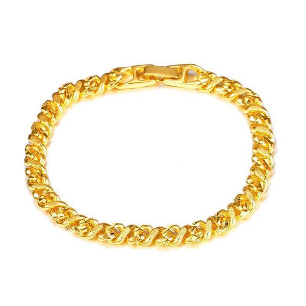 mxgxfam (19.5 cm x 6 mm ) 24 k pure gold color bracelet jewelry for men original designs allergy link, chain, Black
mxgxfam (19.5 cm x 6 mm ) 24 k pure gold color bracelet jewelry for men original designs allergy link, chain, Black