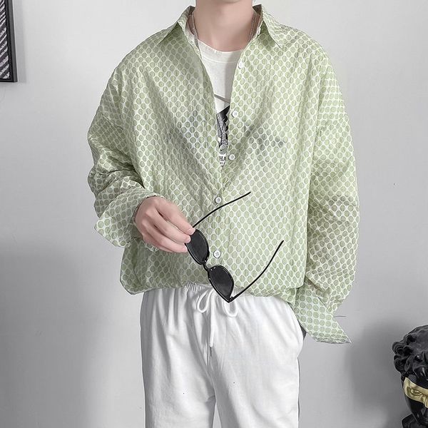 men's casual shirts spring summer thin long-sleeved fashion men streetwear korean loose plaid mens dress -xl 14zv, White;black
men's casual shirts spring summer thin long-sleeved fashion men streetwear korean loose plaid mens dress -xl 14zv, White;black
