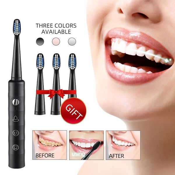 smart electric toothbrush nano brush head sonic usb rechargeable 6 optional modes 4 heads waterproof tooth for adult
smart electric toothbrush nano brush head sonic usb rechargeable 6 optional modes 4 heads waterproof tooth for adult