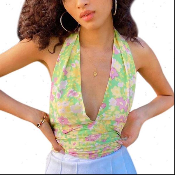 summer sleeveless halter women cami crop plunge deep v neck backless camisole boho floral print tie waist beach, White
summer sleeveless halter women cami crop plunge deep v neck backless camisole boho floral print tie waist beach, White