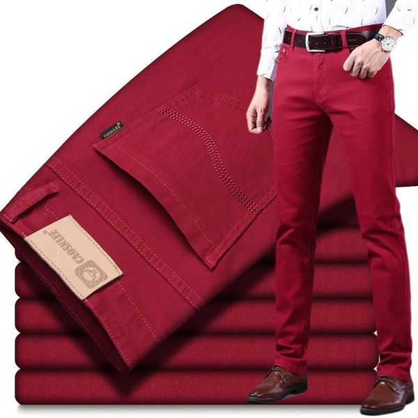 men's jeans mens red stretch black khaki denim pants business trousers smart casual slim fit white, Blue
men's jeans mens red stretch black khaki denim pants business trousers smart casual slim fit white, Blue
