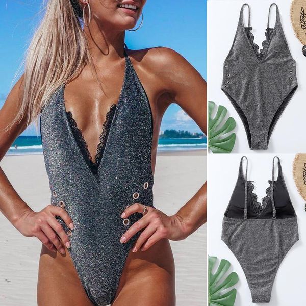 women's swimwear 2021 deep v neck swimsuit women seamless teddy bodysuit wave lingerie for thong body suit, White;black
women's swimwear 2021 deep v neck swimsuit women seamless teddy bodysuit wave lingerie for thong body suit, White;black