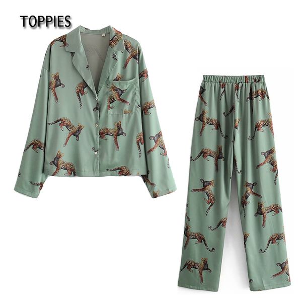ies casual animal printing sleepwear women summer pajamas leopard two piece set long sleeve shirts and pants 210412, Black;red
ies casual animal printing sleepwear women summer pajamas leopard two piece set long sleeve shirts and pants 210412, Black;red