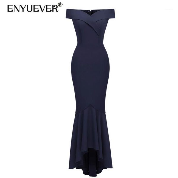 enyuever elegant long formal dress v neck off shoulder high low runway bodycon party dresses women mermaid evening gowns vestido casual, Black;gray
enyuever elegant long formal dress v neck off shoulder high low runway bodycon party dresses women mermaid evening gowns vestido casual, Black;gray