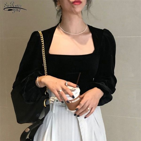square collar solid blouse shirts spring vintage puff sleeve blouses casual short office 12690 210421, White
square collar solid blouse shirts spring vintage puff sleeve blouses casual short office 12690 210421, White