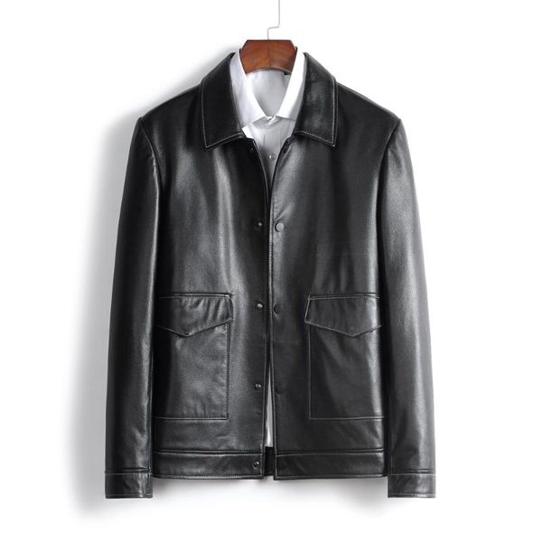 men's leather & faux 2021 men cow jacket spring black genuine coat slim autumn good quality cowhide clothing
men's leather & faux 2021 men cow jacket spring black genuine coat slim autumn good quality cowhide clothing