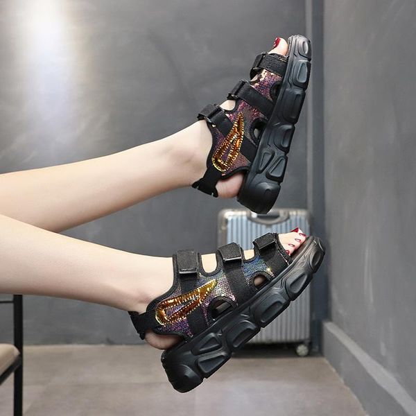 summer women platform chunky sandals black 5cm high heels wedges shoes for woman fashion brand beach sandal casual
summer women platform chunky sandals black 5cm high heels wedges shoes for woman fashion brand beach sandal casual