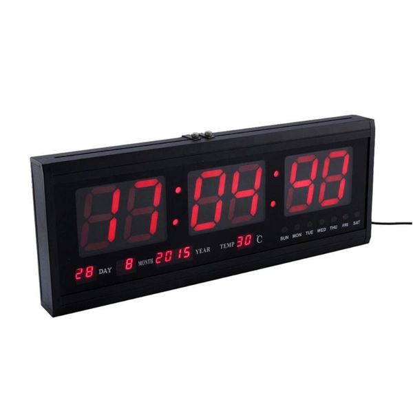 wall clocks 18.9'' large led calendar clock with date indoor temperature for living room office conference bedroom (red word)
wall clocks 18.9'' large led calendar clock with date indoor temperature for living room office conference bedroom (red word)