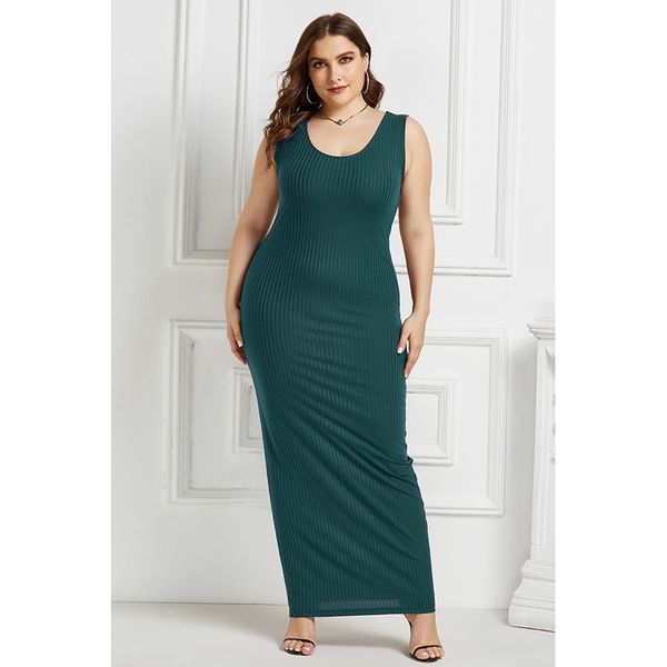summer polyester cotton u-neck dress solid color long skirt large size sleeveless simple, Black
summer polyester cotton u-neck dress solid color long skirt large size sleeveless simple, Black