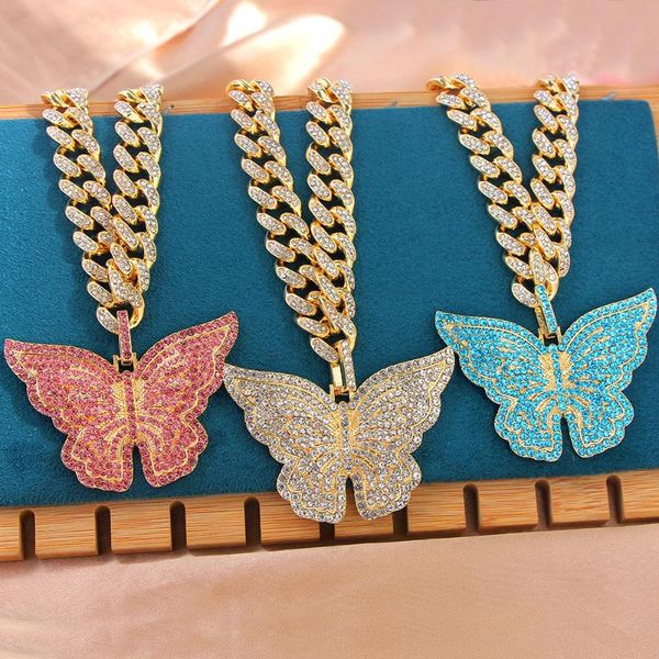 chains iced out butterfly crystal cuban chain necklaces for women animal rhinestone choker bling hip hop pendant jewelry gift, Silver
chains iced out butterfly crystal cuban chain necklaces for women animal rhinestone choker bling hip hop pendant jewelry gift, Silver
