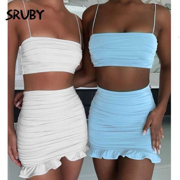 two piece dress sruby ruffle summer set strapless off shoulder white 2 women sleeveless club party matching
two piece dress sruby ruffle summer set strapless off shoulder white 2 women sleeveless club party matching