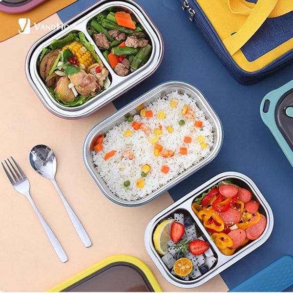dinnerware sets vandhome portable bento box for kids school picnic 18/8 stainless steel lunch with compartment leak-proof container
dinnerware sets vandhome portable bento box for kids school picnic 18/8 stainless steel lunch with compartment leak-proof container