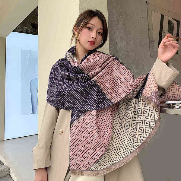 scarves thickened warmth autumn and wter with scarf summer office air conditioning room women's shawl korean cloak blanket, Blue;gray
scarves thickened warmth autumn and wter with scarf summer office air conditioning room women's shawl korean cloak blanket, Blue;gray