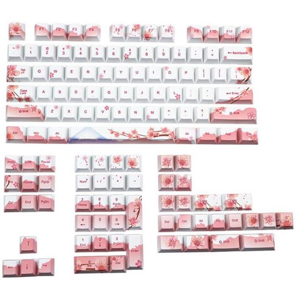keycap 128 keys cherry blossom keycaps dye-sublimation mechanical keyboard set for mx switches keyboards
keycap 128 keys cherry blossom keycaps dye-sublimation mechanical keyboard set for mx switches keyboards