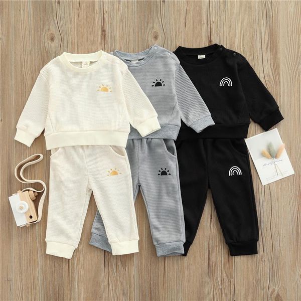 clothing sets 0-24m baby boys spring fall set sun/rainbow print long sleeve + casual pants for toddler outfits, White
clothing sets 0-24m baby boys spring fall set sun/rainbow print long sleeve + casual pants for toddler outfits, White