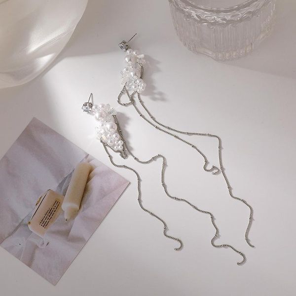 dangle & chandelier lovoacc delicate bling rhinestone crystal flower long tassel earring for women pearl chain jewelry, Silver
dangle & chandelier lovoacc delicate bling rhinestone crystal flower long tassel earring for women pearl chain jewelry, Silver