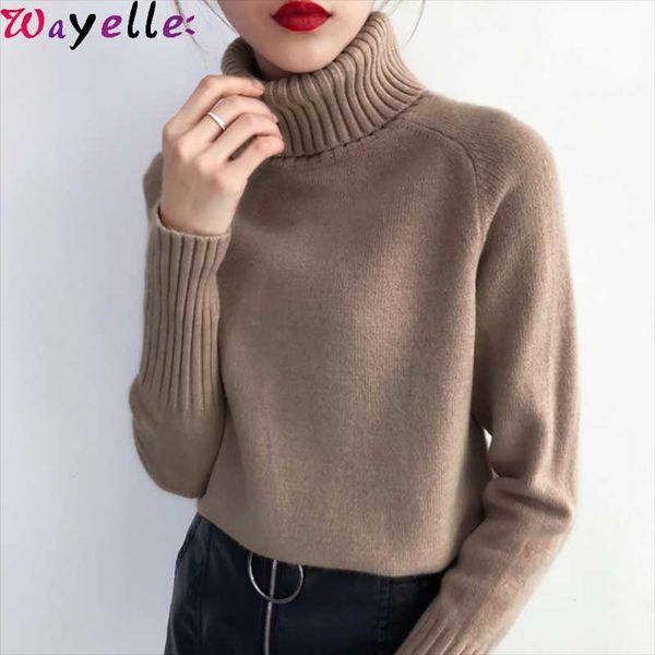 women's sweaters turtleneck warm white sweater female 2021 autumn winter cashmere knitted women and pullovers casual office ladies jump, White;black
women's sweaters turtleneck warm white sweater female 2021 autumn winter cashmere knitted women and pullovers casual office ladies jump, White;black