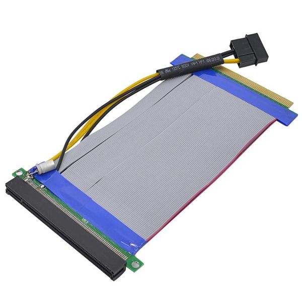 computer cables & connectors pci express 16x to riser card extender converter pci-e pcie extension ribbon cable with power supply
computer cables & connectors pci express 16x to riser card extender converter pci-e pcie extension ribbon cable with power supply