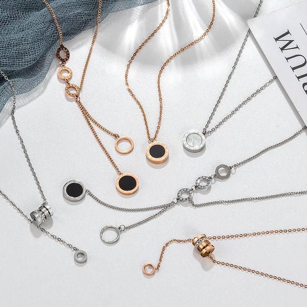 chains fashion luxury roman numeral chain choker necklace for women stainless steel zircon gold pendants 2021 trend jewelry, Silver
chains fashion luxury roman numeral chain choker necklace for women stainless steel zircon gold pendants 2021 trend jewelry, Silver