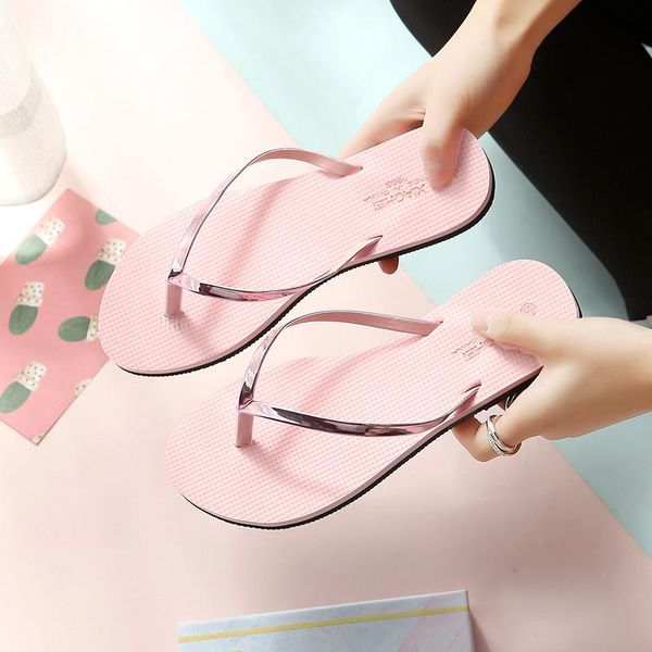 slippers summer women's fashion casual wear flat rubber flip flop, Black 
slippers summer women's fashion casual wear flat rubber flip flop, Black