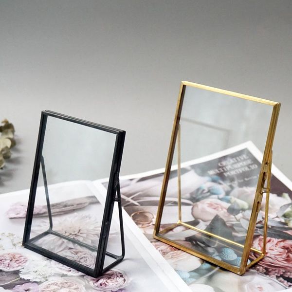 frames simple antique rectangular tanding transparent glass po frame for home decoration - gold mj
frames simple antique rectangular tanding transparent glass po frame for home decoration - gold mj