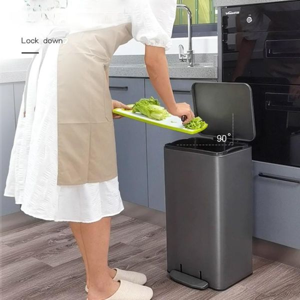 waste bins stainless steel trash can large capacity kitchen simple luxury rectangle double layer poubelle home supplies bs5ljt
waste bins stainless steel trash can large capacity kitchen simple luxury rectangle double layer poubelle home supplies bs5ljt