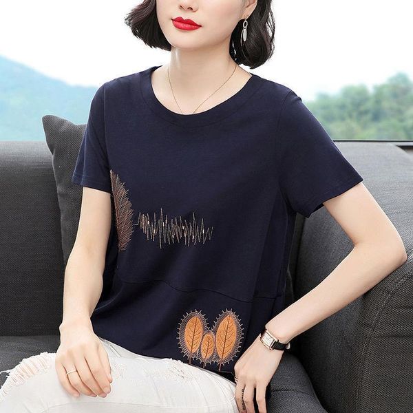women's t-shirt 2021 summer women shirts harajuku shirt vintage gothic blended appliques regular casual o-neck pullover, White
women's t-shirt 2021 summer women shirts harajuku shirt vintage gothic blended appliques regular casual o-neck pullover, White
