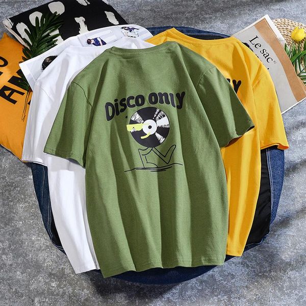 men's t-shirts summer streetwear cartoon disco cd short-sleeved men 's cotton t-shirt european american hip-hop funny harajuku sim, White;black
men's t-shirts summer streetwear cartoon disco cd short-sleeved men 's cotton t-shirt european american hip-hop funny harajuku sim, White;black