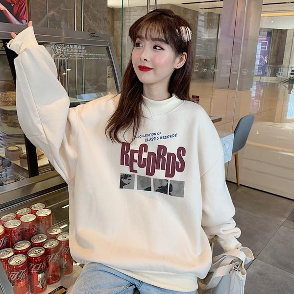 women's hoodies & sweatshirts women plus velvet warm o-neck letter printed loose simple casual womens pullover sweatshirt fashion daily, Black
women's hoodies & sweatshirts women plus velvet warm o-neck letter printed loose simple casual womens pullover sweatshirt fashion daily, Black