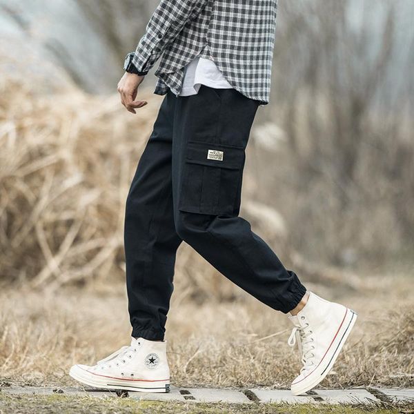 men's pants 2021 autumn cargo men hip hop joggers pencil ribbons pocket man sweatpants streetwear fashion young mens 28-38, Black
men's pants 2021 autumn cargo men hip hop joggers pencil ribbons pocket man sweatpants streetwear fashion young mens 28-38, Black