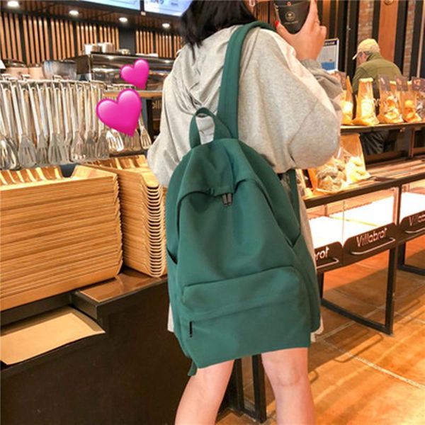 backpack pure color nylon women college male female school bagpack harajuku travel shoulder rucksack casual couple bag
backpack pure color nylon women college male female school bagpack harajuku travel shoulder rucksack casual couple bag