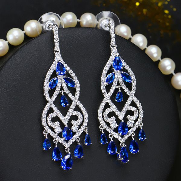 europe and america style bride wedding charm earrings designer long aaa cubic zirconia jewelry white green blue cz copper silver fashion ear, Golden
europe and america style bride wedding charm earrings designer long aaa cubic zirconia jewelry white green blue cz copper silver fashion ear, Golden