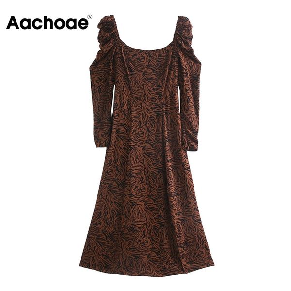 aachoae chic puff sleeve zebra print dress autumn spring front split vintage midi dress lady party a line dress sundress vestido 210413, Black;gray
aachoae chic puff sleeve zebra print dress autumn spring front split vintage midi dress lady party a line dress sundress vestido 210413, Black;gray