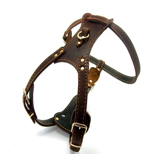 dog collars & leashes genuine leather harness handmade brown color vest real for medium large dogs adjustable
dog collars & leashes genuine leather harness handmade brown color vest real for medium large dogs adjustable